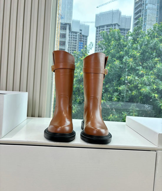 Celine Classic Retro Calfskin Knee High Riding Boots