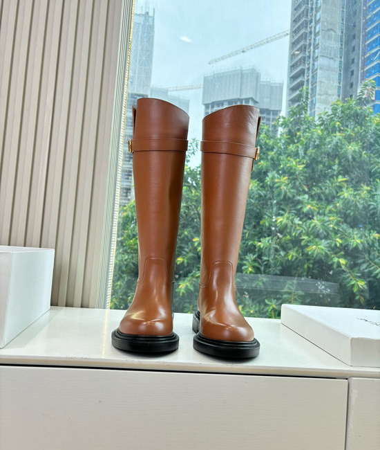 Celine Classic Retro Calfskin Knee High Riding Boots