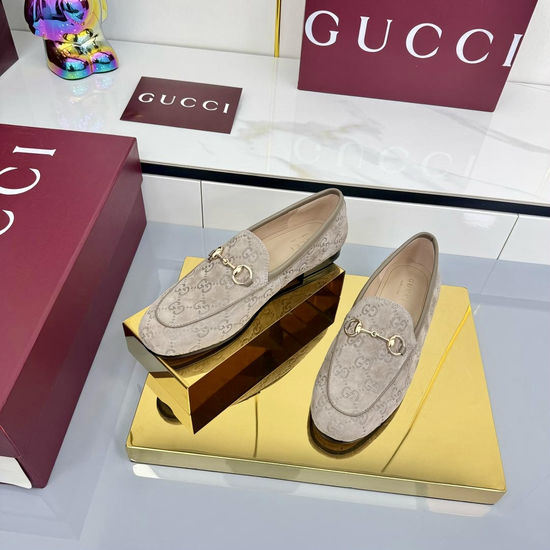 Gucci Crystal Embellished Slip On Loafer Mules