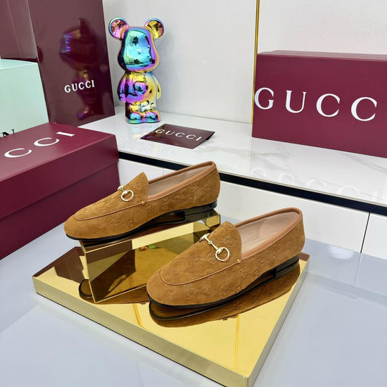 Gucci Crystal Embellished Slip On Loafer Mules