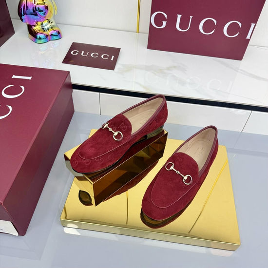 Gucci Crystal Embellished Slip On Loafer Mules