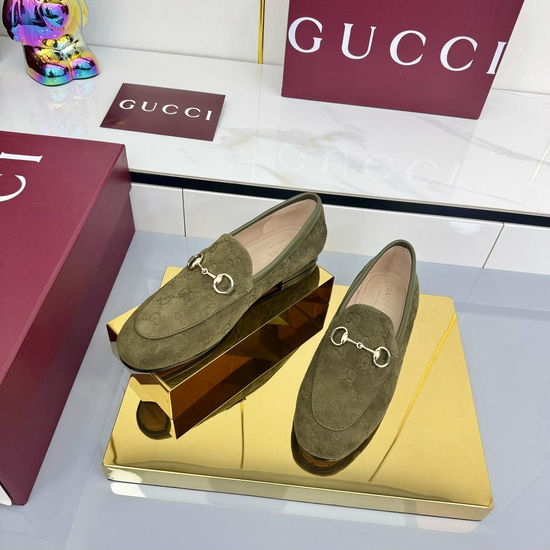 Gucci Crystal Embellished Slip On Loafer Mules