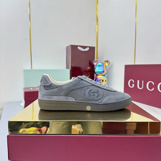 Gucci Premium Embroidered Stitching Leather Casual Sneakers