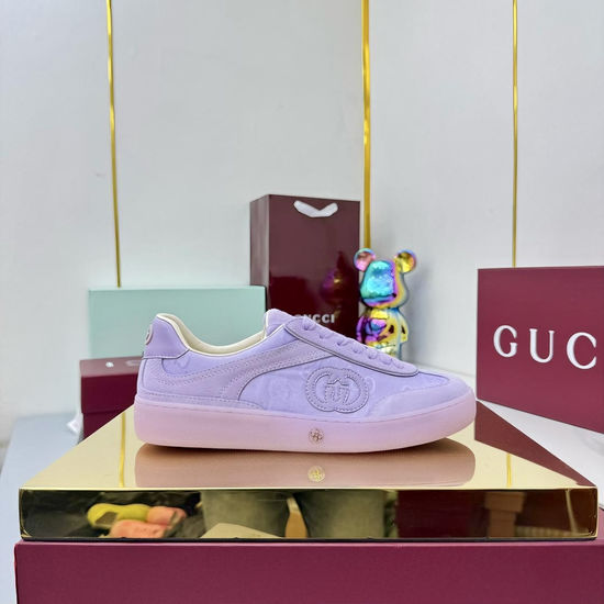 Gucci Premium Embroidered Stitching Leather Casual Sneakers