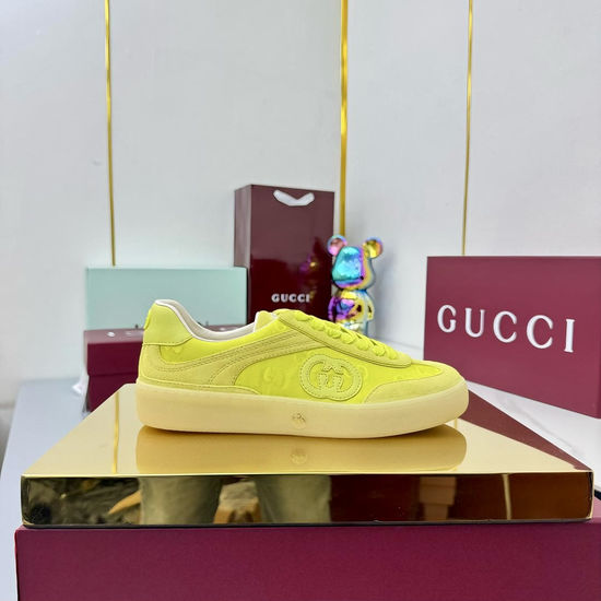 Gucci Premium Embroidered Stitching Leather Casual Sneakers