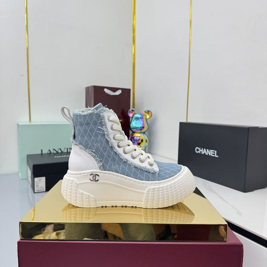 Chanel Classic Premium Leather Short Boots with Hardware Buckle