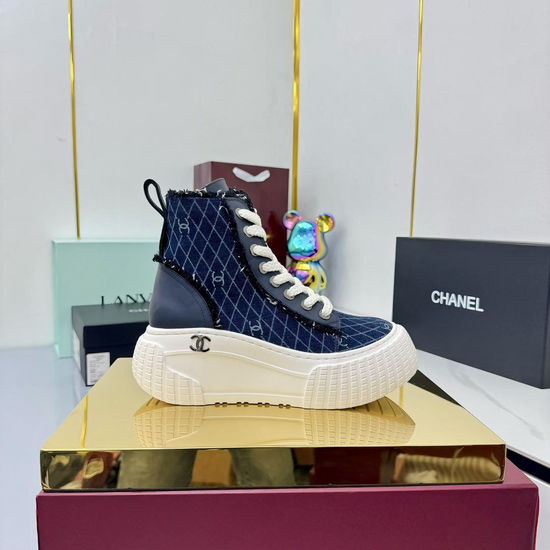 Chanel Classic Premium Leather Short Boots with Hardware Buckle