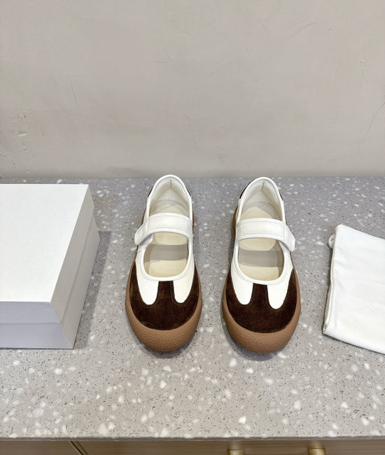 Hermes Vintage Magic Tape Closure Comfortable Soft Mary Janes