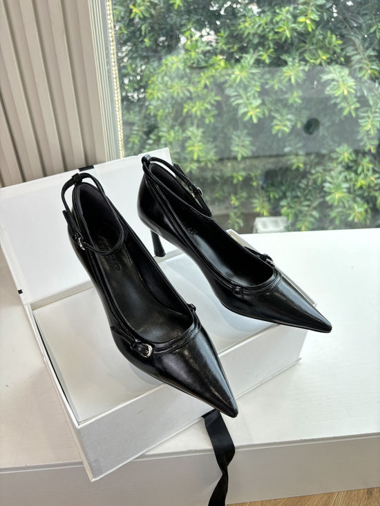 Cotem Pointed Toe Ankle Strap Stiletto High Heel Shoes