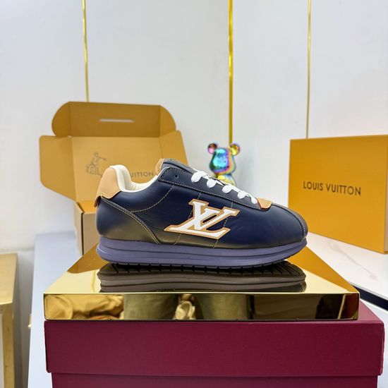 Louis Vuitton Trendy Casual Sneakers with Durable Rubber Sole