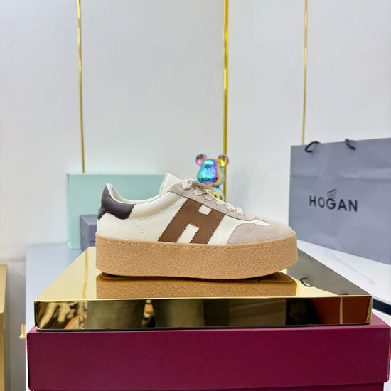 Hogan Classic Platform Casual Sneakers Comfortable Retro Daily Footwear