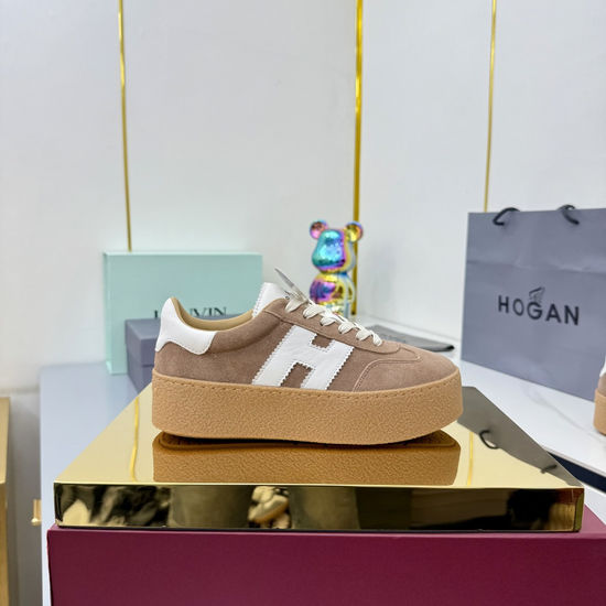 Hogan Classic Platform Casual Sneakers Comfortable Retro Daily Footwear