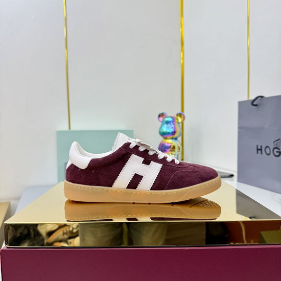 Hogan Comfortable Platform Casual Sneakers Retro Fashion Non-slip Shoes