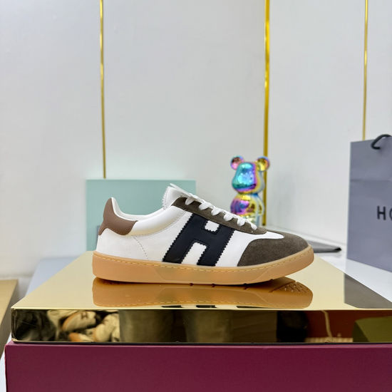 Hogan Comfortable Platform Casual Sneakers Retro Fashion Non-slip Shoes