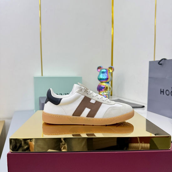Hogan Comfortable Platform Casual Sneakers Retro Fashion Non-slip Shoes