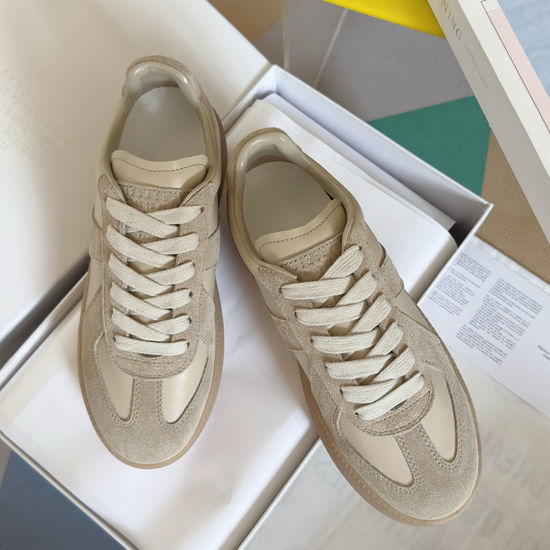 Maison Margiela MM6 Classic Leather Stitching Thick Sole Training Sneakers