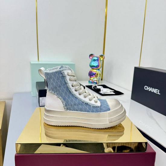 Chanel Classic Premium Leather Short Boots with Hardware Buckle
