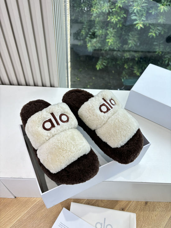 Gucci Thick Fleece Lined Platform Slip On Casual Slippers