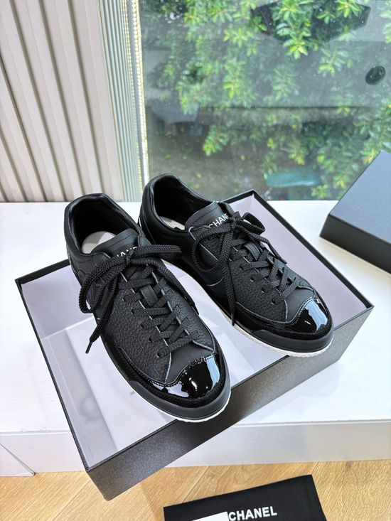Chanel Suede Leather Thick Sole Casual Fashion Sneakers