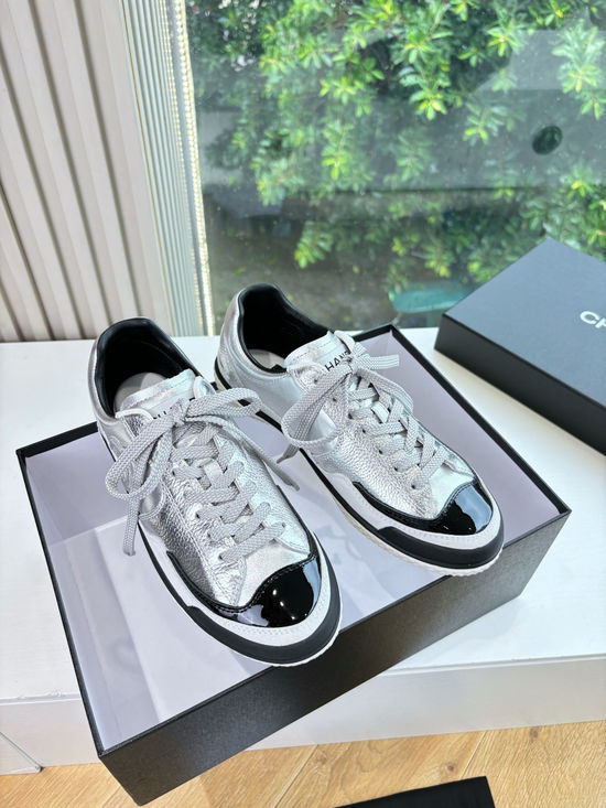 Chanel Suede Leather Thick Sole Casual Fashion Sneakers