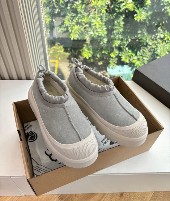 UGG Fleece Lined Suede Platform Slip On Shoes