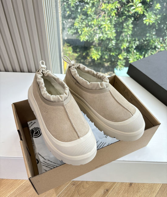 UGG Fleece Lined Suede Platform Slip On Shoes