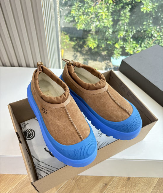UGG Fleece Lined Suede Platform Slip On Shoes