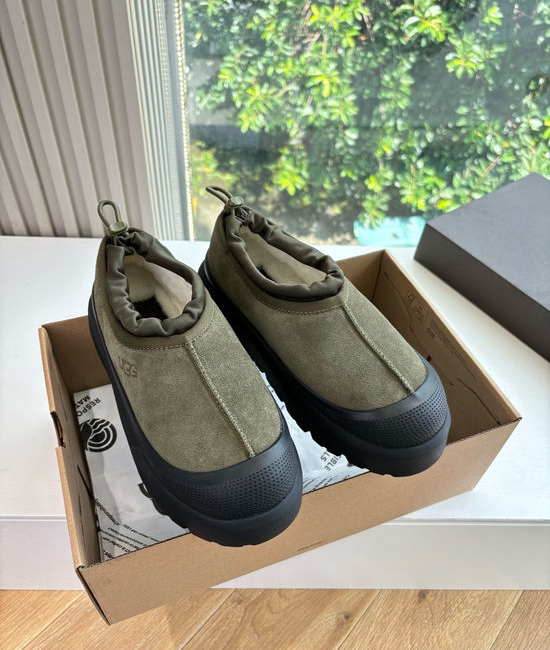 UGG Fleece Lined Suede Platform Slip On Shoes