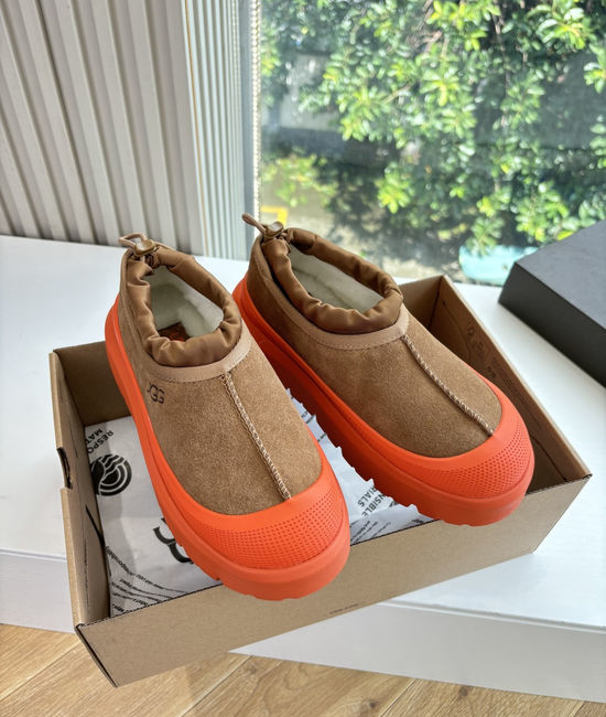 UGG Fleece Lined Suede Platform Slip On Shoes