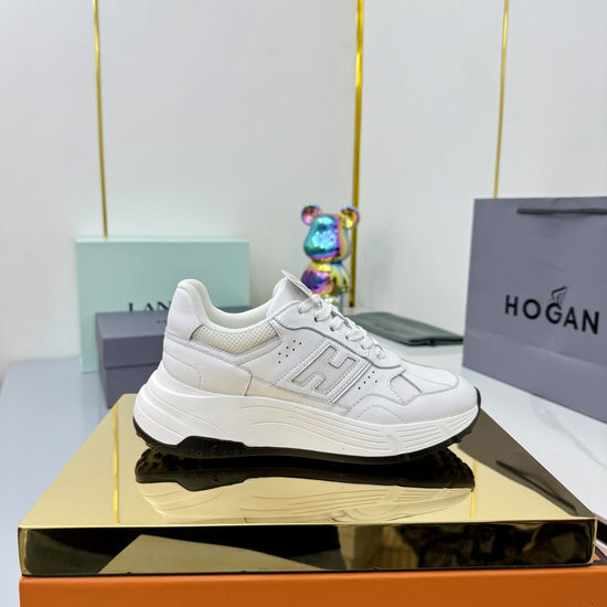 Hogan Contrast Color Thick Sole Comfortable Casual Sneakers