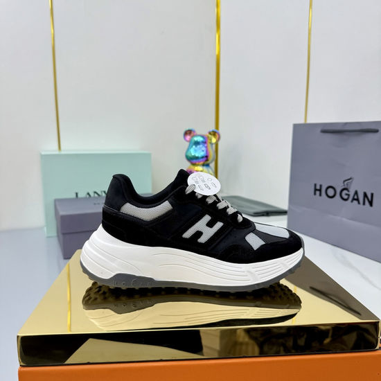 Hogan Contrast Color Thick Sole Comfortable Casual Sneakers