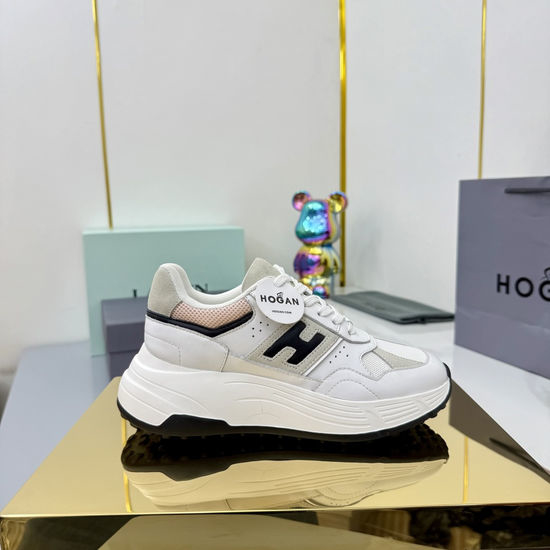 Hogan Contrast Color Thick Sole Comfortable Casual Sneakers