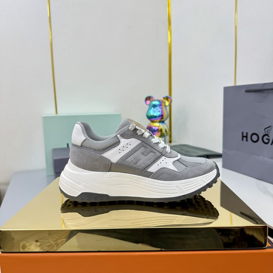 Hogan Contrast Color Thick Sole Comfortable Casual Sneakers