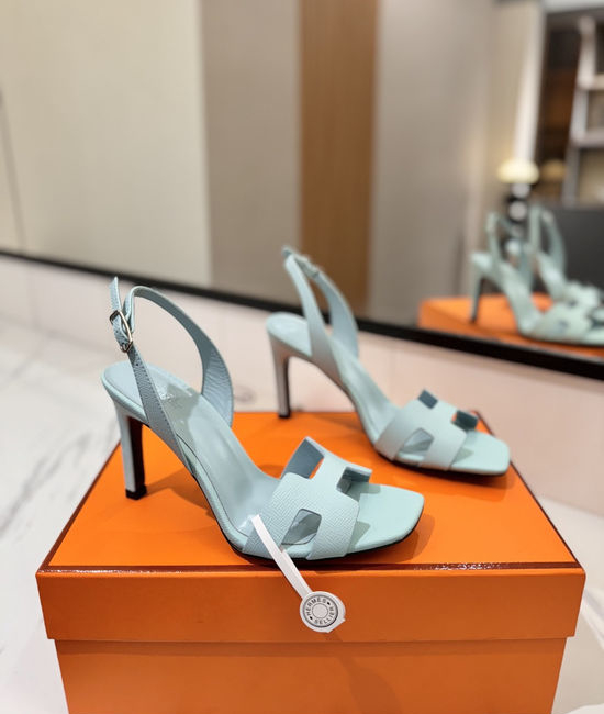 Hermes Classic 9cm Epsom Leather Comfortable Pumps