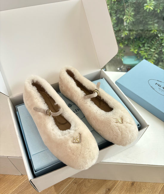 Prada Vintage Leather Mary Jane Loafer Flats