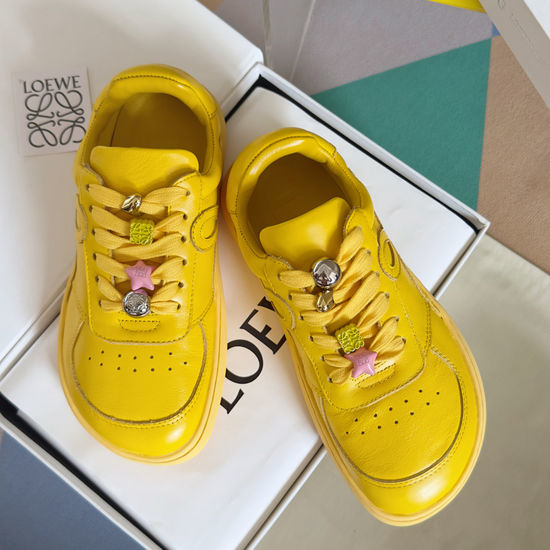 Loewe Cowhide Upper Casual Sneakers with Non-slip Rubber Sole