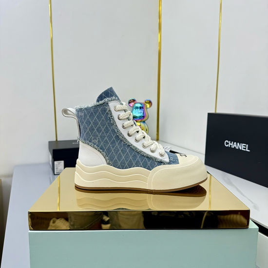 Chanel Classic Premium Leather Short Boots with Hardware Buckle