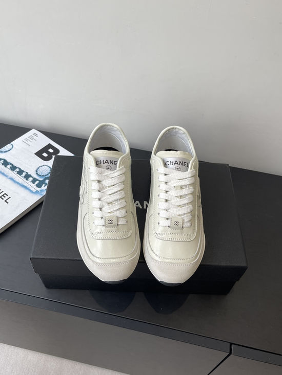 Chanel Panda Color Casual Sneakers Breathable Material Anti-slip Sole