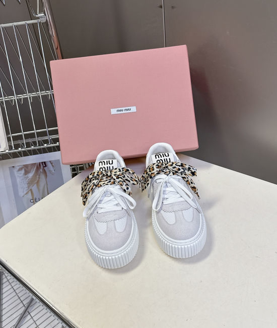 Miu Miu Classic Thick Sole Casual Shoes Comfortable Versatile Daily Footwear