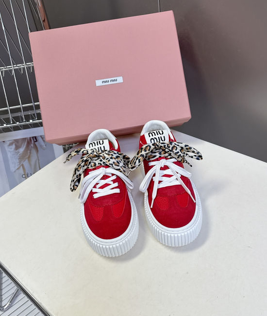 Miu Miu Classic Thick Sole Casual Shoes Comfortable Versatile Daily Footwear