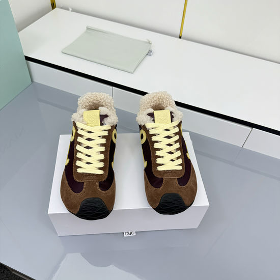 Loewe Retro Style Cushioned Comfortable Versatile Casual Sneakers