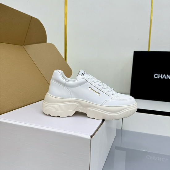 Chanel Classic Color-block Genuine Leather Soft Non-slip Casual Fashion Sneakers
