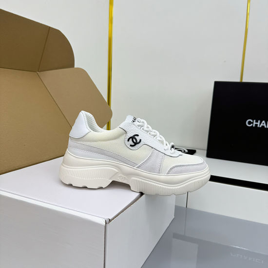 Chanel Classic Color-block Genuine Leather Soft Non-slip Casual Fashion Sneakers