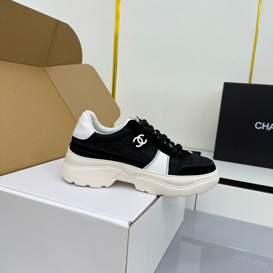 Chanel Classic Color-block Genuine Leather Soft Non-slip Casual Fashion Sneakers