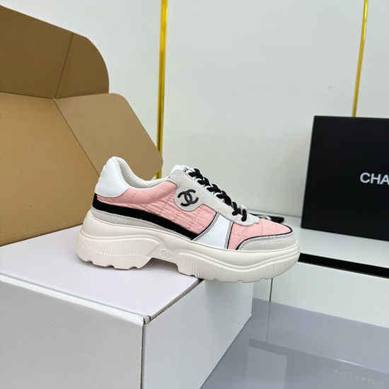 Chanel Classic Color-block Genuine Leather Soft Non-slip Casual Fashion Sneakers