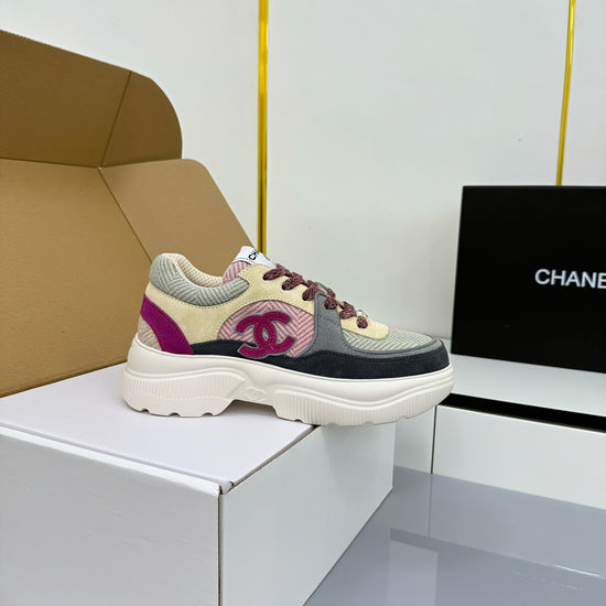 Chanel Classic Black and White Casual Board Shoes with Breathable Design