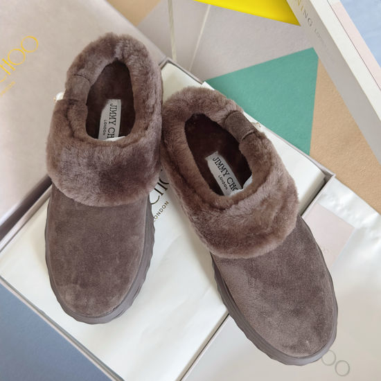 Jimmy Choo Warm Fleece Lined Casual Sneakers Diamond Textured Sole