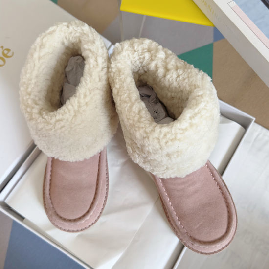 Chloe Warm Wool Lined Short Ankle Snow Boots