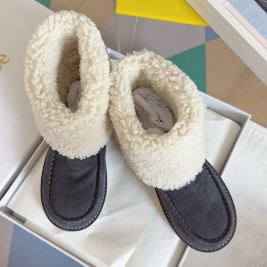 Chloe Warm Wool Lined Short Ankle Snow Boots