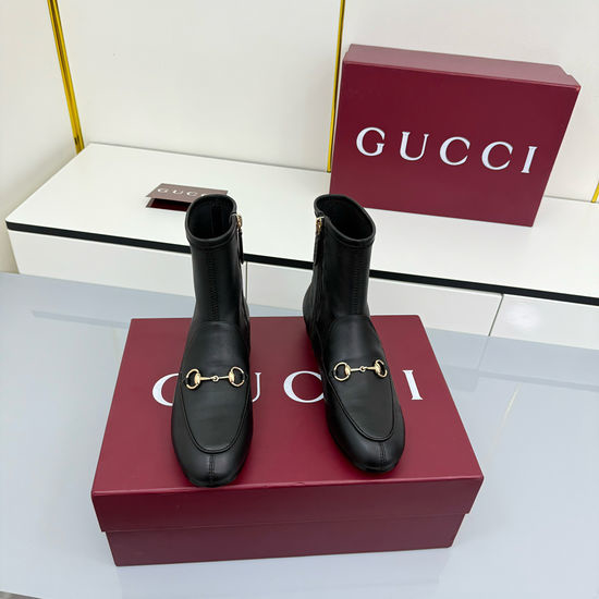 Gucci Classic Leather Horsebit Casual Loafer Shoes